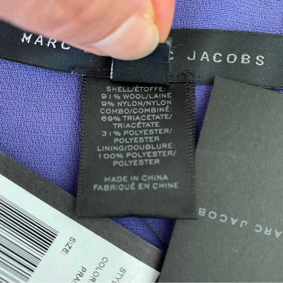 Marc Jacob purple navy 2 tone dress - Picture 5 of 8